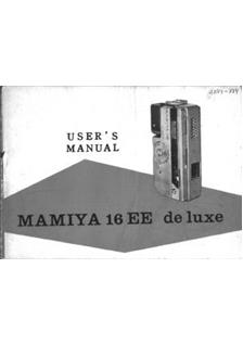 Mamiya 16 EE De Luxe manual. Camera Instructions.